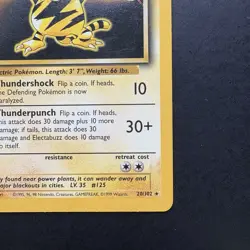 Electabuzz 020/102 Base Set Pokemon vintage 1999 WotC Non-Holo Rare - Image 4