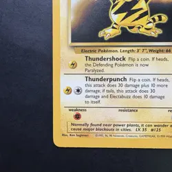 Electabuzz 020/102 Base Set Pokemon vintage 1999 WotC Non-Holo Rare - Image 5