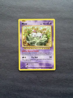 Pokemon Mew Holo Rare Card Evolutions 53/108 Basic 40 HP Psychic - Image 1