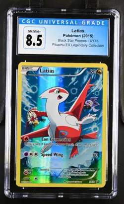 Pokemon 2015 Latias Pikachu EX Legendary Collec. Black Star Promos #XY78 CGC 8.5 - Image 1