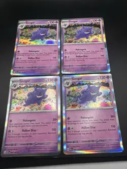 Gengar 094/165 X4 Bundle Pokemon 151 TCG Scarlet & Violet Holo Rare All NM - Image 1