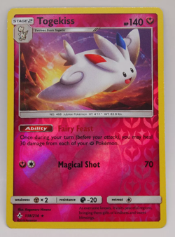 Pokemon - Togekiss - 138/214 - Reverse Holo Rare - Unbroken Bonds - NM/M - Image 1