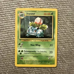 1999 Pokemon Ivysaur 30/102 Base Set Regular TCG - NP - Image 1