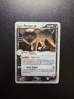 Pokemon Rocket's Persian ex 116/115 Unseen Forces Holo Secret Rare EX 100 HP - Image 1
