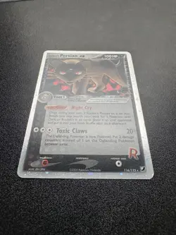 Pokemon Rocket's Persian ex 116/115 Unseen Forces Holo Secret Rare EX 100 HP - Image 3