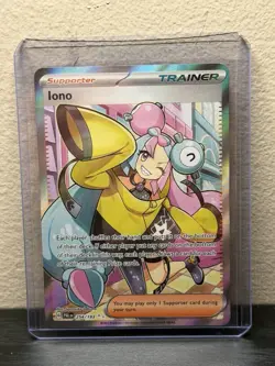 Iono Pokemon TCG Paldea Evolved Holo Ultra Rare Full Art 254/193 - Image 1