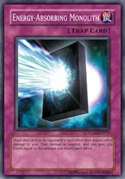 Yugioh! LP Energy-Absorbing Monolith - GLAS-EN075 - Super Rare - 1st Edition Nea - Image 1