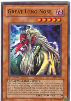 Yugioh! Great Long Nose - LOD-068 - Common - 1st Edition Near Mint, English - Image 1