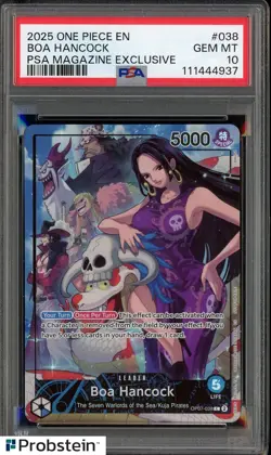 2025 One Piece EN PSA Magazine Exclusive #038 Boa Hancock PSA 10 GEM MINT - Image 1