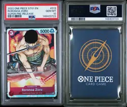 2022 One Piece RORONOA ZORO SUPER PRE-RELEASE PSA 10 GEM MINT ST01-013 ENGLISH - Image 3