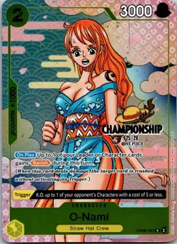 O-Nami (CS 25-26 Event Pack) R One Piece Promotion Cards OP06-101 NM - Image 1