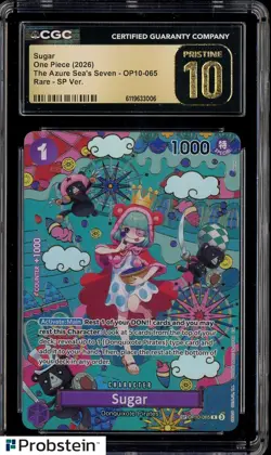 2026 One Piece OP14 The Azure Sea's Seven #065 Sugar CGC 10 PRISTINE - Image 1