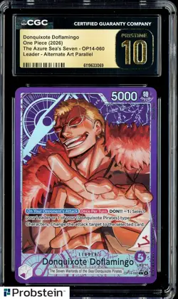 2026 One Piece OP14 The Azure Sea's Seven Doquixote Doflamingo CGC 10 PRISTINE - Image 1
