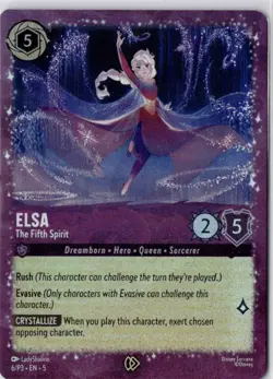 Elsa - The Fifth Spirit 6 Disney Lorcana Promo Cards Holo - Image 1