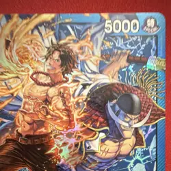 Bandai Ace & Newgate ST22-001 Leader Card Full Art 5000 Power One Piece CCG - Image 5