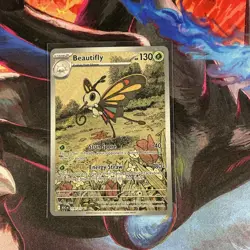 Pokemon Beautifly ASC Illustration Rare 219/217 Stage 2 130 HP 40 180 Card - Image 1
