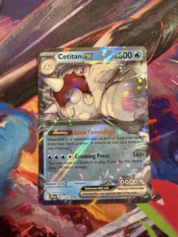 Pokemon TCG Cetitan EX Destined Rivals Holo Card 65/182 - Image 1