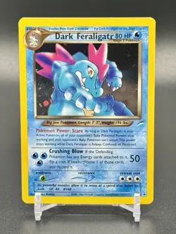 Dark Feraligatr 5/105 Neo Destiny Holo Rare Pokemon Card Unlimited WOTC LP 2002 - Image 1
