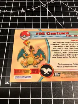 Charizard 06 Evolution Topps Series 1 1999 TV Animation Pokemon Card NM - Image 4