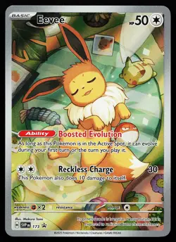 Eevee 173 Holo Illustration Rare Scarlet & Violet Promo Pokemon Card - Image 1