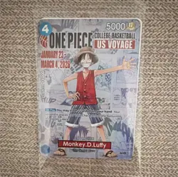 Bandai Namco One Piece CCG Monkey D. Luffy US Voyage Promo Card - Image 1