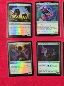 Spider-Man Green Foil Lot - Marvel’s Spider-Man SPM MTG Magic Gathering 8 Cards - Image 2