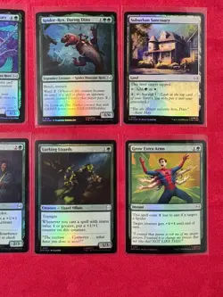 Spider-Man Green Foil Lot - Marvel’s Spider-Man SPM MTG Magic Gathering 8 Cards - Image 3