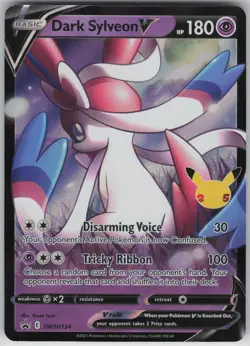 Dark Sylveon V Promo SWSH: Sword & Shield Promo Cards SWSH134 NM - Image 1