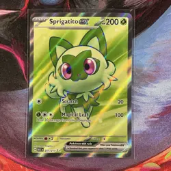Pokemon Sprigatito EX ASC: Ultra Rare Full Art Holo 251/217 Basic 200 HP Card - Image 1