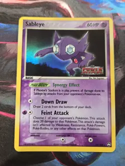 SABLEYE 22/108 STAMPED POWER KEEPERS Reverse Holo Rare Pokemon Card NM - Image 1
