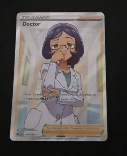 Pokemon TCG Doctor Chilling Reign Full Art Ultra Rare Card 190/198 NM Condition - Image 1