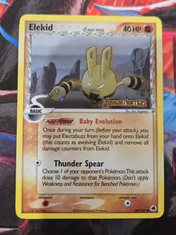 Elekid 48/101 Reverse Holo Stamp Pokemon TCG Card EX Dragon Frontiers LP/MP - Image 1