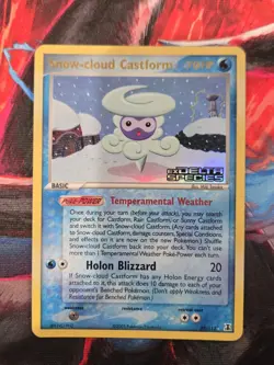 Snow-cloud Castform 29/113 Delta Species Stamped Reverse Holo Pokemon Card MP - Image 1