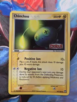 Chinchou 49/108 Power Keepers Stamped Reverse Holo Pokemon Card - NM - Image 1