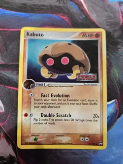 Pokemon Kabuto Stamped Reverse Holo 51/108 Power Keepers Pokemon Card LP - Image 1