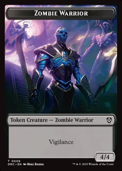 Zombie // Zombie Warrior Double-Sided Token - MTG Cards Shop - Image 2