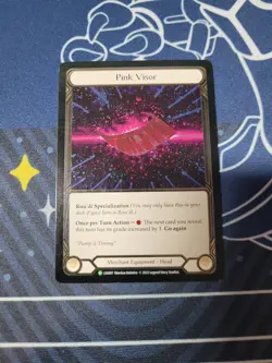 Flesh and Blood Pink Visor - LSS007 Cold Foil Promo Card LP - Image 1
