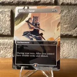 Magic: The Gathering Sokka's Charge Enchantment Avatar Set 0066 White - Image 1