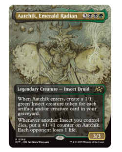 Aatchik, Emerald Radian - Borderless Aetherdrift MTG - Image 1