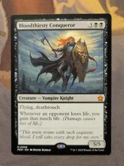 1x Bloodthirsty Conqueror - Foundations Mythic MTG NM - Image 1