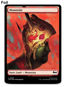x4 Mountain (Foil) 0256 TMT [Teenage Mutant Ninja Turtles] TMNT MTG - PLAYSET 🔥 - Image 4