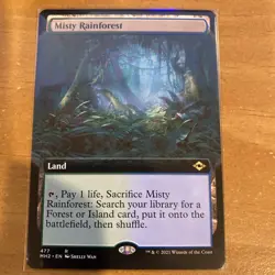 MTG Magic the Gathering Misty Rainforest 477 Modern Horizons 2 NM Extended Art - Image 1