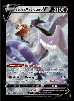 Pokemon TCG Astral Radiance #TG16/TG30 Galarian Articuno V HP - Image 1