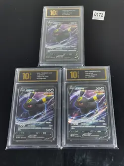Pokemon TCG Gem Pack Vol 2 CBB2C: Umbreon V 06 13/15 Chinese 3pcs-Pyixs gold 10 - Image 1