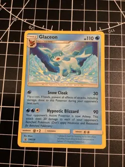 Glaceon SM238 Black Star PROMO Non-Holo Pokemon Card Near Mint NM - Image 1