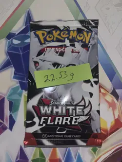 Very Heavy! 22.53g Pokemon TCG SV10.5 White Flare Booster Pack Sealed! - Image 2