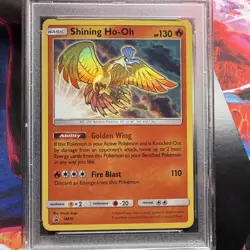 PSA 10 ⭐ Pokemon Shining Ho-Oh SM70 Black Star 2017 ETB Promo - Image 2