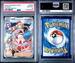 2023 POKEMON SWORD & SHIELD CROWN ZENITH #GG63 FULL ART/IRIDA PSA 10 - Image 3