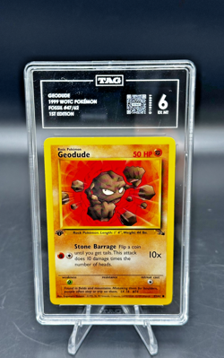 Pokemon #47 Geodude 1999 WOTC Fossil 1st Edition - Image 1