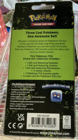 Knock Out Collection Shaymin, Zeraora & Marshadow - Pokemon Sealed - Image 3